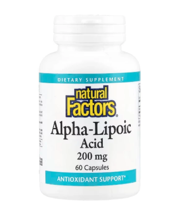 Natural Factors, Alpha-Lipoic Acid, 200 mg, 60 Capsules