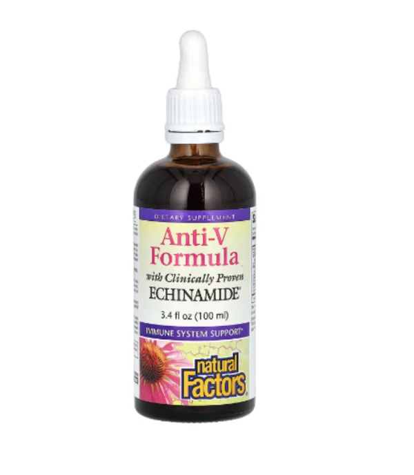 Natural Factors, Anti-V Formula, with Clinically Proven Echinamide, 3.4 fl oz (100 ml)