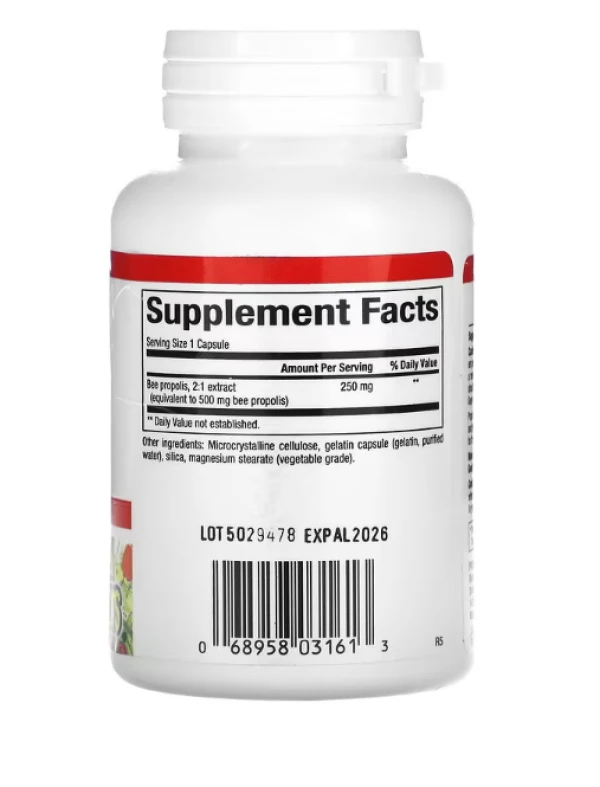 Natural Factors, Bee Propolis, 500 mg, 90 Capsules