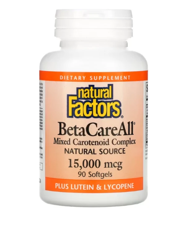 Natural Factors, BetaCareAll, 15,000 mcg, 90 Softgels