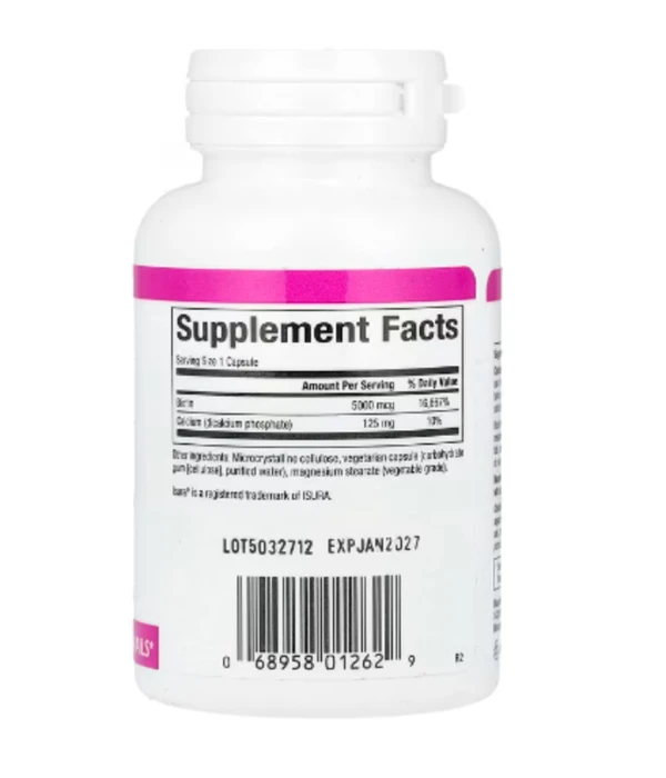 Natural Factors, Biotin, 5,000 mcg, 60 Vegetarian Capsules