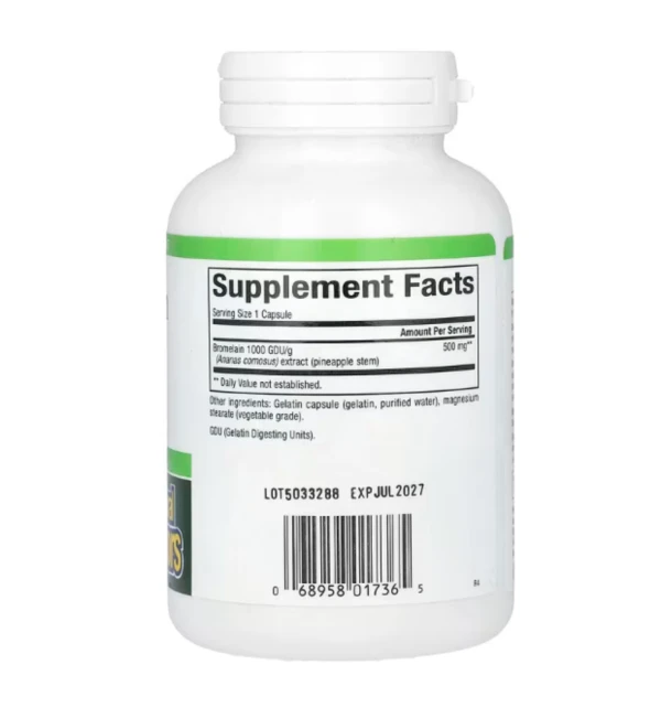 Natural Factors, Bromelain, 500 mg, 180 Capsules