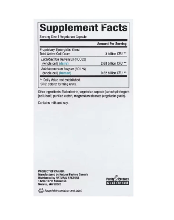 Natural Factors, Calm Biotic™, 3 Billion, 30 Vegetarian Capsules
