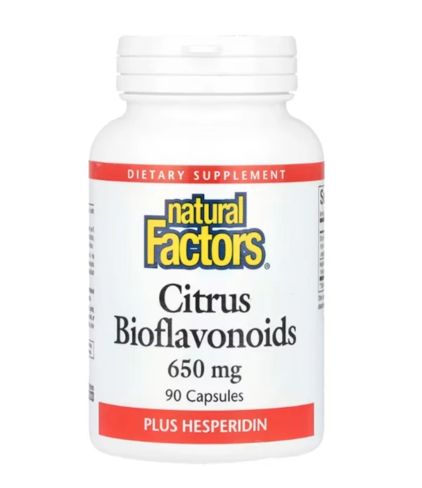 Natural Factors, Citrus Bioflavonoids Plus Hesperidin, 650 mg, 90 Capsules