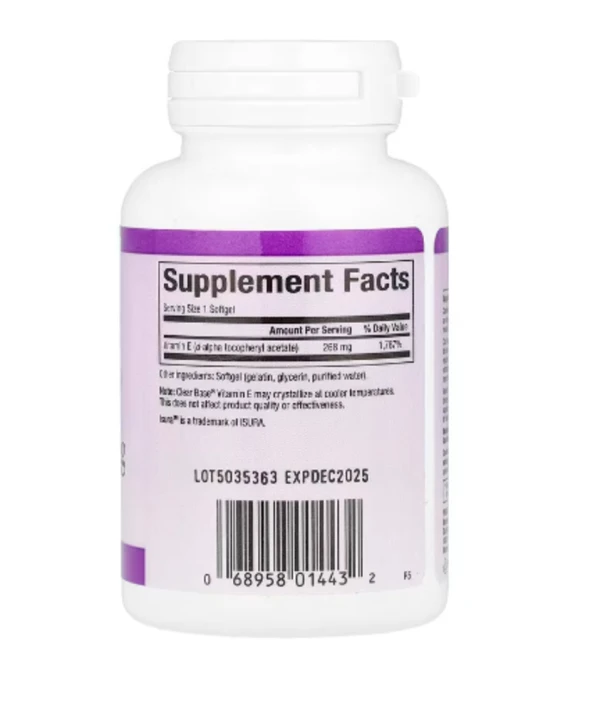 Natural Factors, Clear Base® Vitamin E, 268 mg (400 IU), 60 Softgels