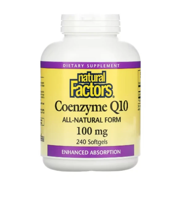 Natural Factors, Coenzyme Q10, 100 mg, 240 Softgels
