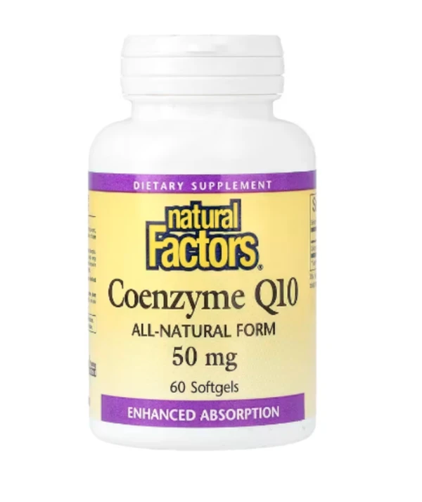 Natural Factors, Coenzyme Q10, 50 mg, 60 Softgels