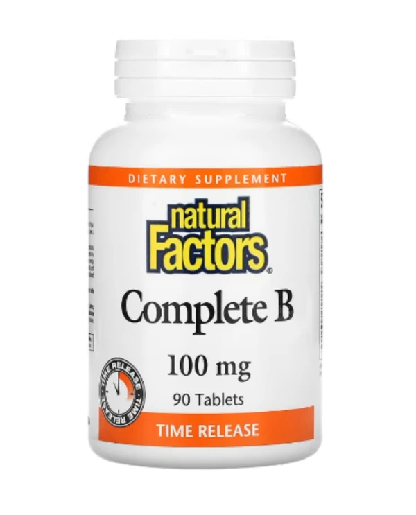 Natural Factors, Complete B, 100 mg, 90 Tablets