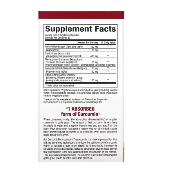 Natural Factors, CurcuminRich, Joint Curcumizer, 60 Vegetarian Capsules
