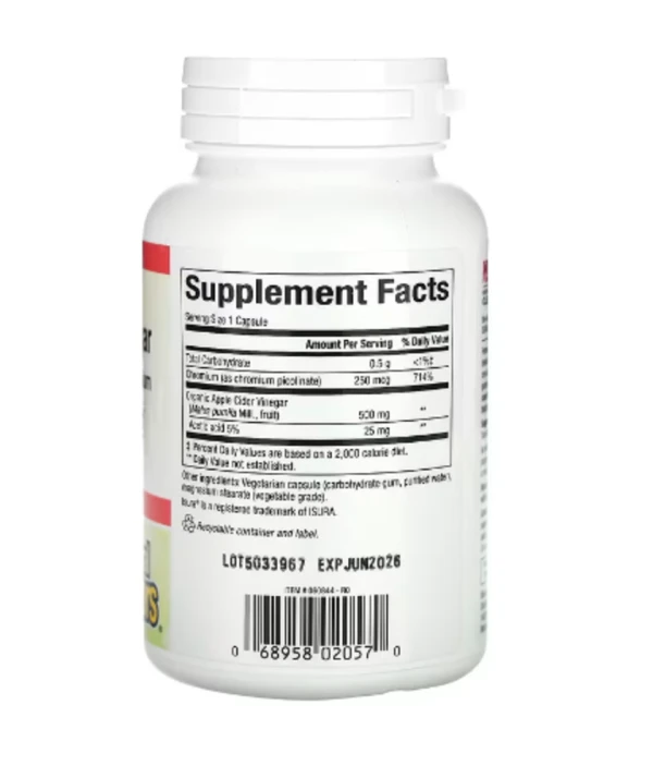 Natural Factors, Fermented Apple Cider Vinegar, 500 mg, 90 Vegetarian Capsules