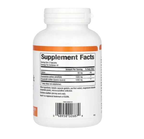 Natural Factors, Glucosamine & Chondroitin, 120 Capsules
