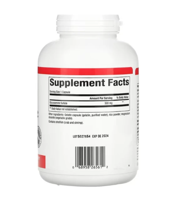 Natural Factors, Glucosamine Sulfate, 500 mg, 360 Capsules