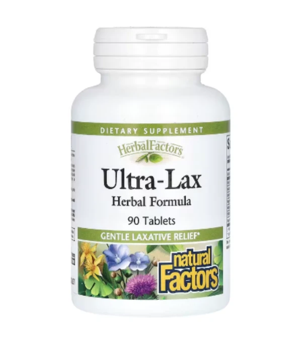 Natural Factors, Herbal Factors, Ultra-Lax, Herbal Formula, 90 Tablets