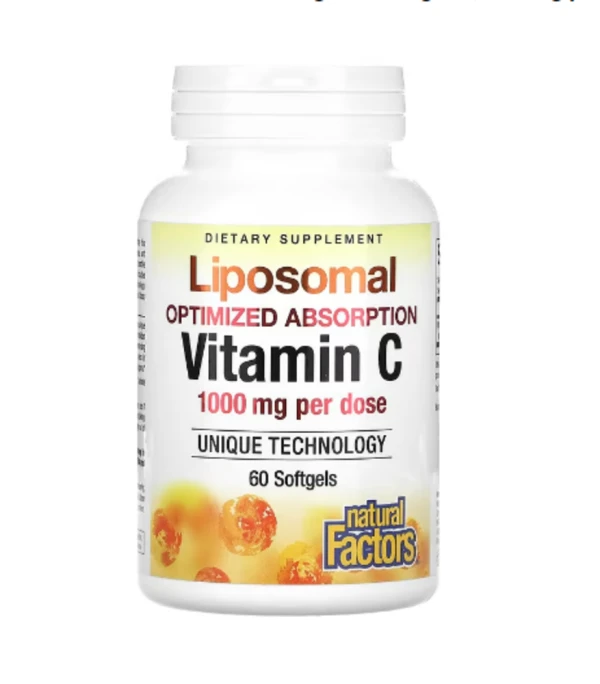 Natural Factors, Liposomal Vitamin C, 1,000 mg, 60 Softgels (500 mg per Softgel)
