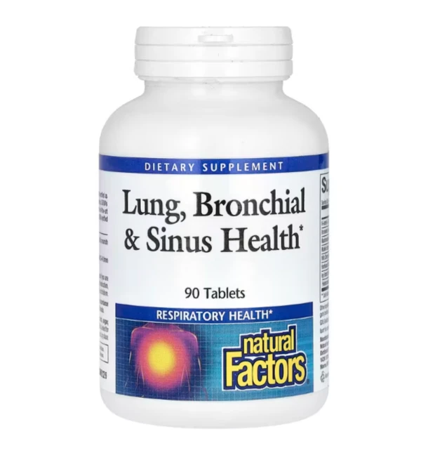 Natural Factors, Lung, Bronchial & Sinus Health, 90 Tablets