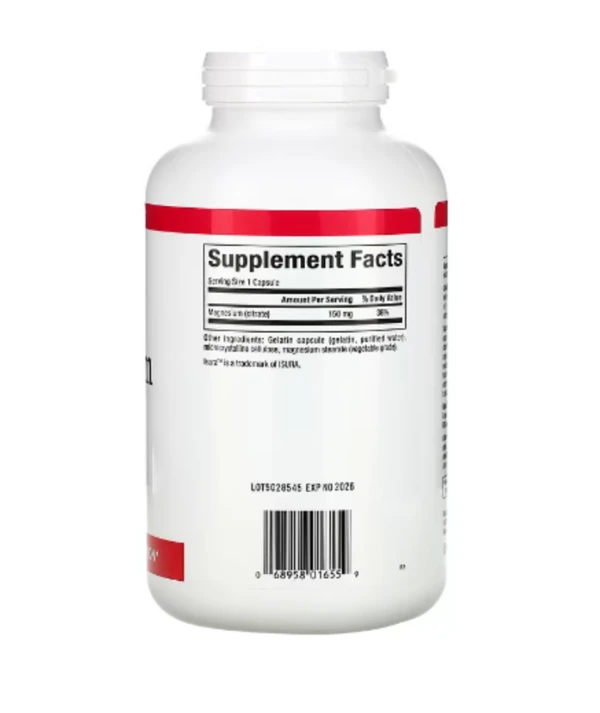 Natural Factors, Magnesium Citrate, 150 mg, 360 Capsules