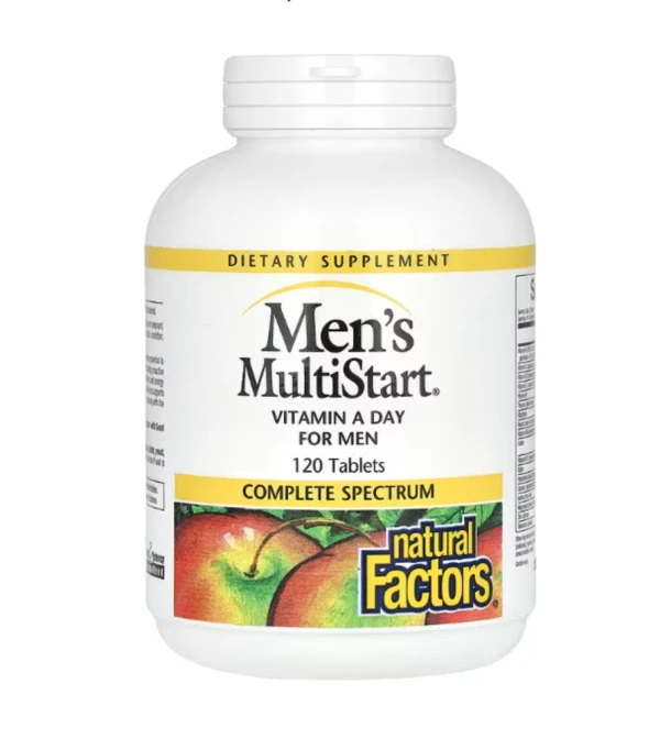 Natural Factors, Men's MultiStart, Vitamin A Day for Men, 120 Tablets