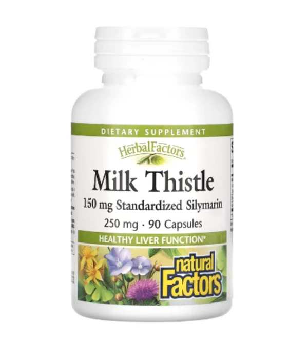 Natural Factors, Milk Thistle, 250 mg, 90 Capsules
