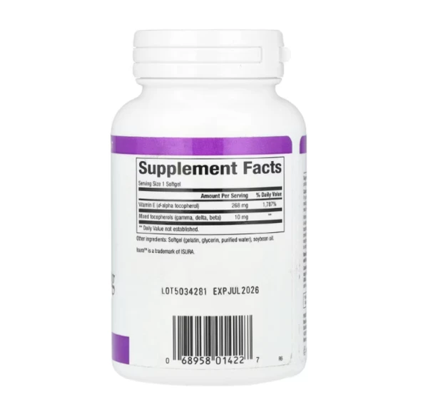 Natural Factors, Mixed Vitamin E, 268 mg (400 IU), 180 Softgels