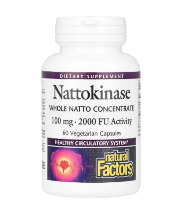 Natural Factors, Nattokinase, 100 mg, 60 Vegetarian Capsules