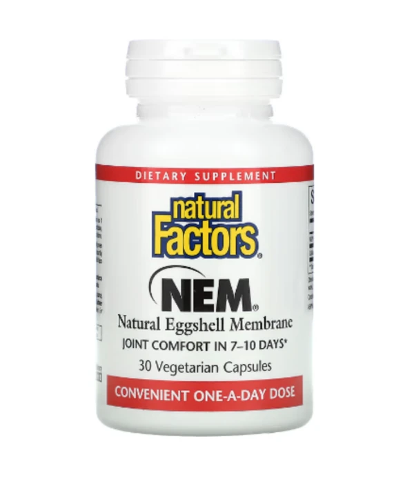 Natural Factors, NEM, Natural Eggshell Membrane, 30 Vegetarian Capsules