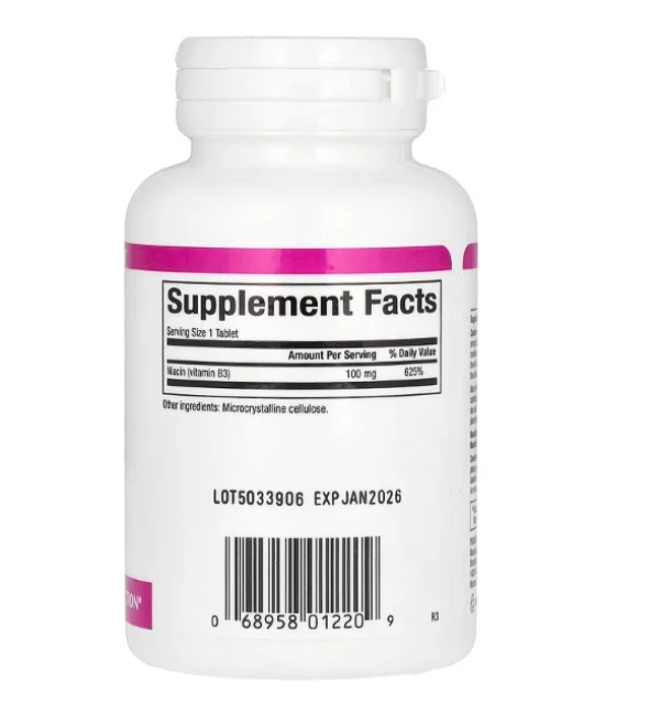 Natural Factors, Niacin, 100 mg, 90 Tablets