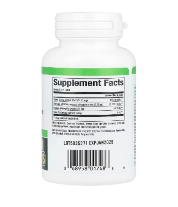 Natural Factors, Papaya Enzymes with Amylase & Bromelain, 60 Chewable Tablets