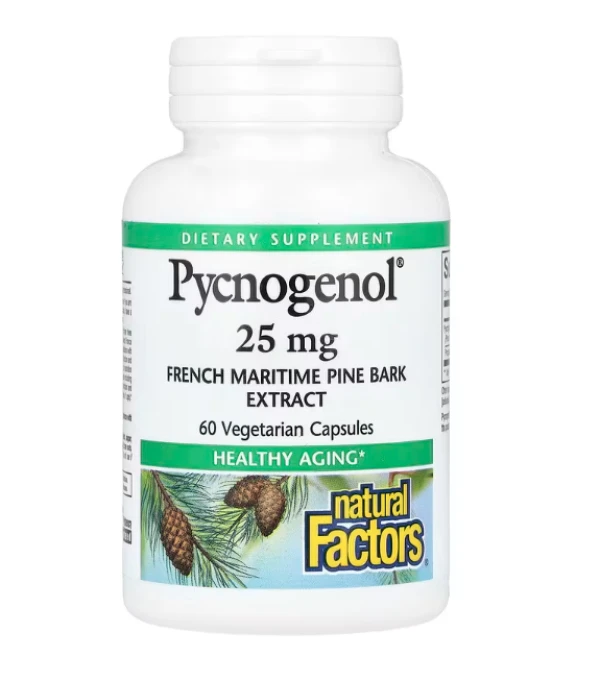 Natural Factors, Pycnogenol, 25 mg, 60 Vegetarian Capsules