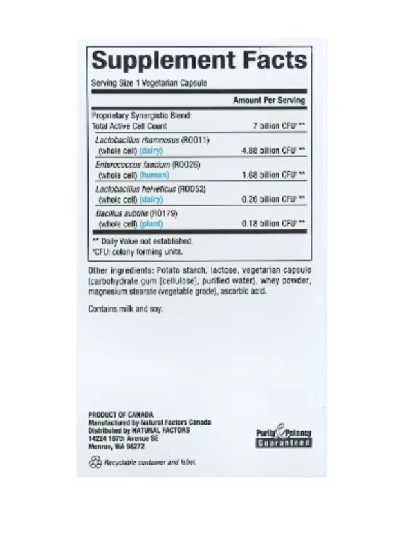 Natural Factors, ReliefBiotic™ IB, 7 Billion, 30 Vegetarian Capsules