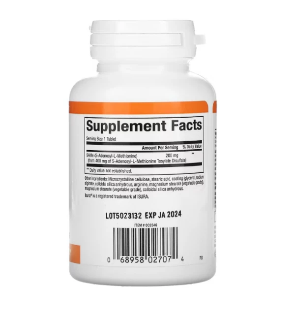 Natural Factors, SAMe (Disulfate Tosylate), 200 mg, 30 Slow Release Tablets