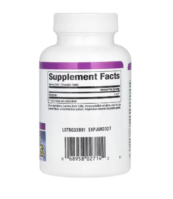 Natural Factors, Stress-Relax, Melatonin, 1 mg, 180 Chewable Tablets