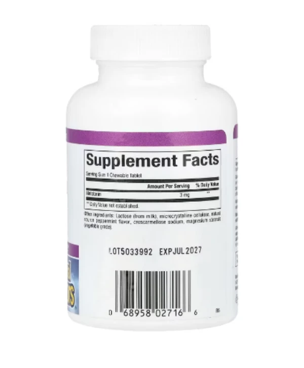 Natural Factors, Stress-Relax, Melatonin, 3 mg , 180 Chewable Tablets