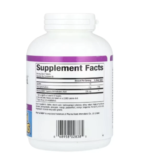 Natural Factors, Stress-Relax®, Pharma GABA®, 100 mg, 120 Chewable Tablets