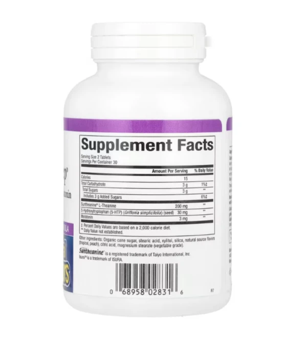 Natural Factors, Stress-Relax, Tranquil Sleep, 60 Chewable Tablets
