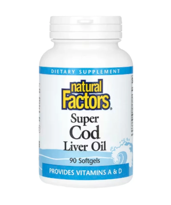 Natural Factors, Super Cod Liver Oil, 90 Softgels