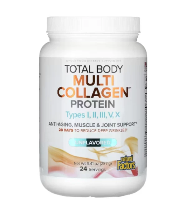 Natural Factors, Total Body, Multi Collagen Protein, Unflavored, 9.41 oz (267 g)