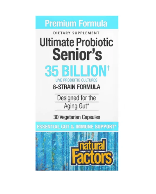 Natural Factors, Ultimate Probiotic, Senior's, 35 Billion CFUs, 30 Vegetarian Capsules