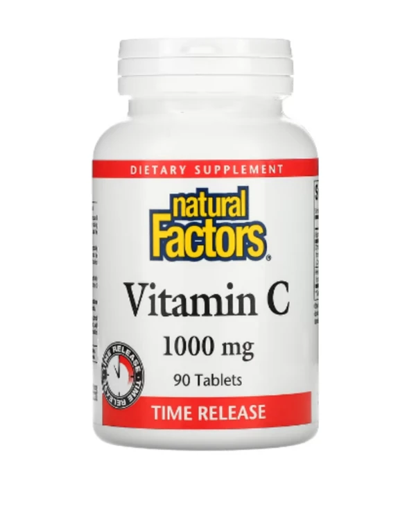 Natural Factors, Vitamin C, Time Release, 1,000 mg, 90 Tablets