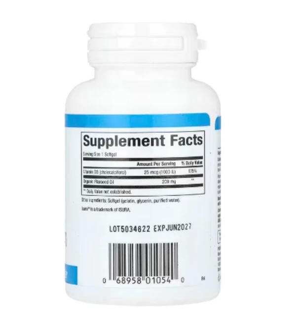 Natural Factors, Vitamin D3, 25 mcg (1,000 IU), 180 Softgels