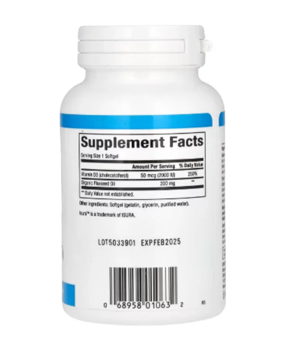 Natural Factors, Vitamin D3, 50 mcg (2,000 IU), 240 Softgels