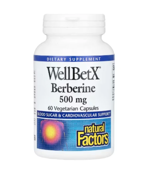 Natural Factors, WellBetX Berberine, 500 mg, 60 Vegetarian Capsules
