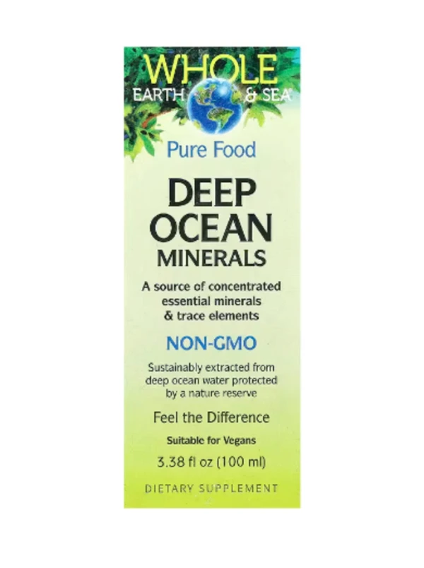 Natural Factors, Whole Earth & Sea®, Deep Ocean Minerals, 3.38 fl oz (100 ml)