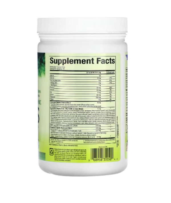 Natural Factors, Whole Earth & Sea, Greens, Unflavored, 6.9 oz (195 g)