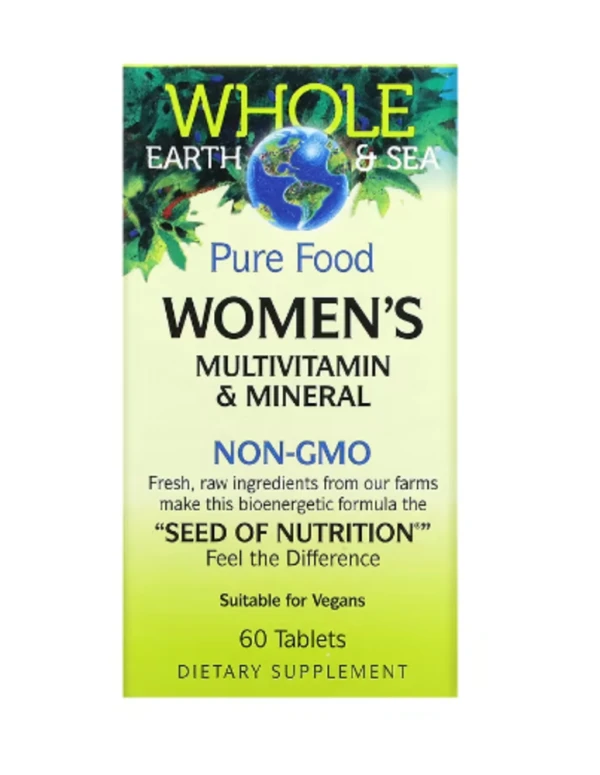 Natural Factors, Whole Earth & Sea, Women's Multivitamin & Mineral, 60 Tablets