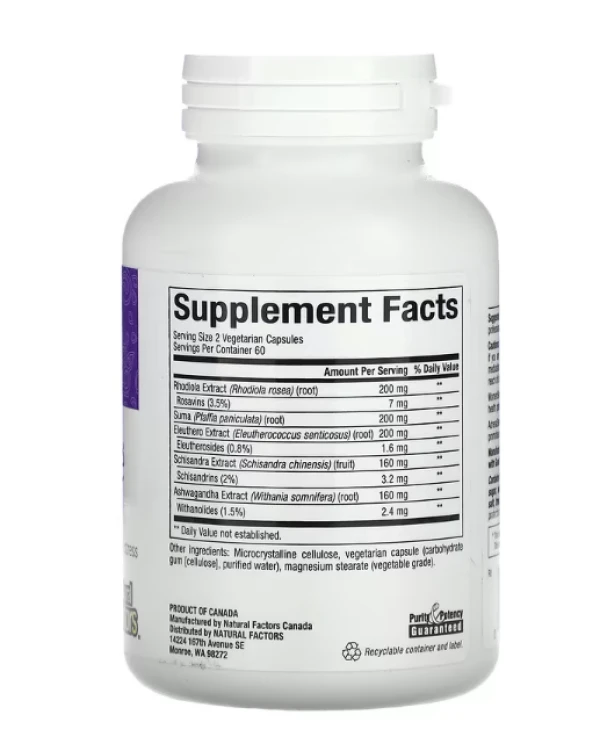 Natural Factors, WomenSense, AdrenaSense, Adrenal Formula, 120 Vegetarian Capsules
