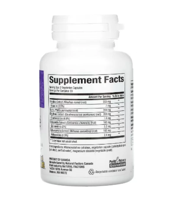 Natural Factors, Womensense, AdrenaSense, Adrenal Formula, 60 Vegetarian Capsules