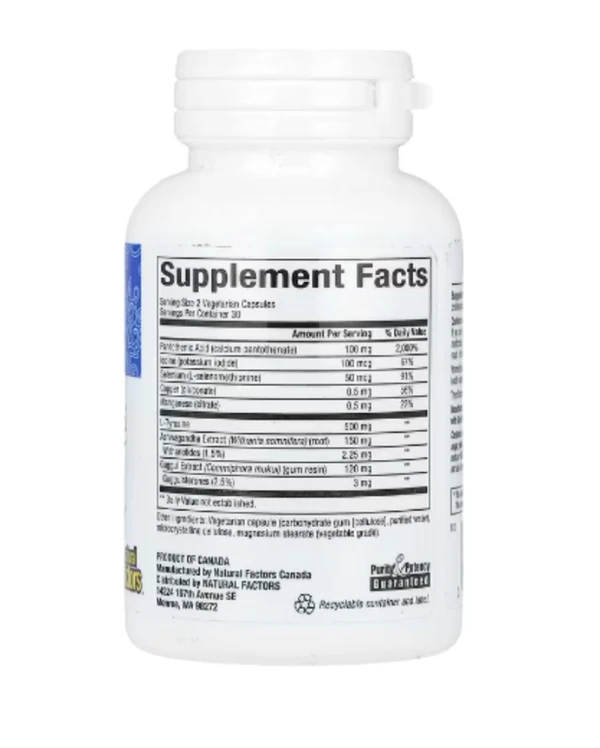 Natural Factors, WomenSense, ThyroSense, Thyroid Formula, 60 Vegetarians Capsules