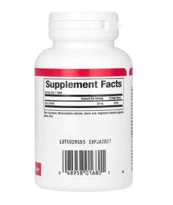Natural Factors, Zinc Citrate, 50 mg, 90 Tablets