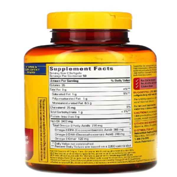 Nature Made, Fish Oil, 1,200 mg, 100 Softgels