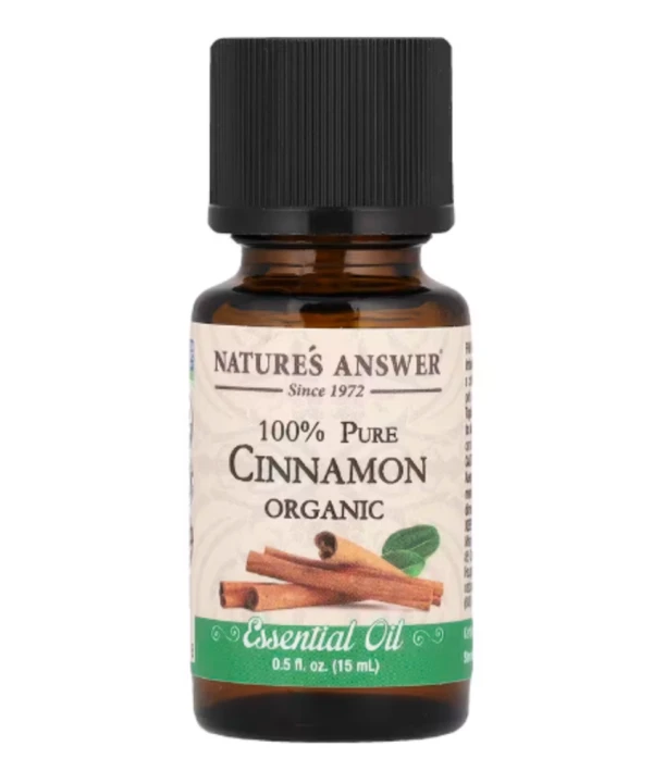 Nature's Answer, 100% Pure Organic Essential Oil, Cinnamon, 0.5 fl oz (15 ml)